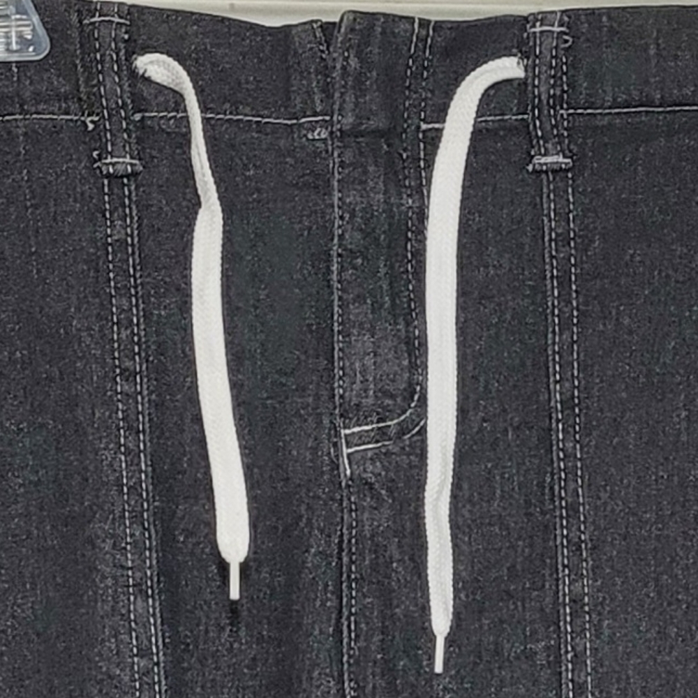 Jeans High Rise Elastic Back, Zip and tie Front XL EUC - Picture 2 of 11